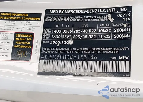 2019 Mercedes-Benz Gle Coupe 43 Amg from USA, damaged, VIN 4JGED6EB0KA155146